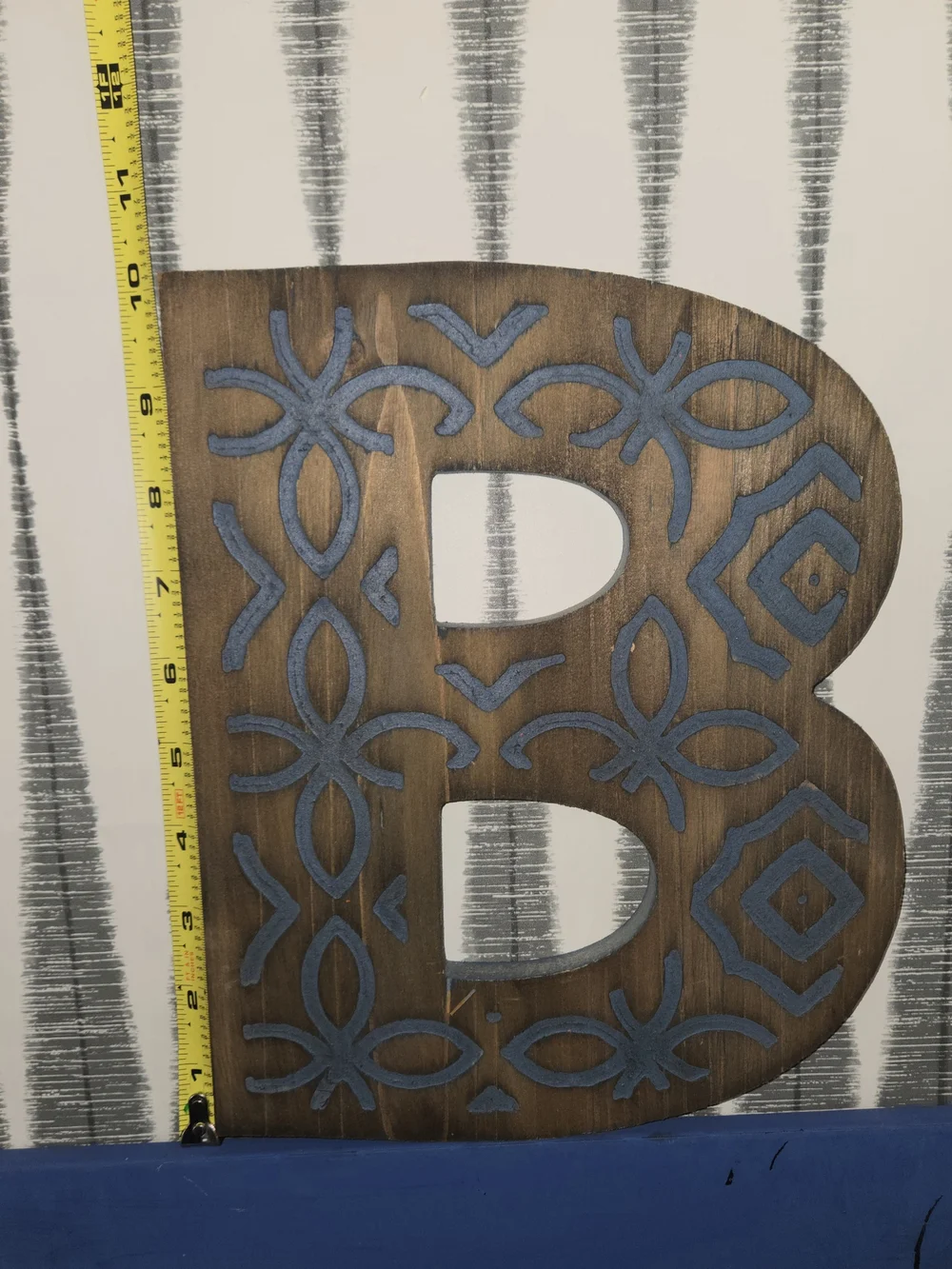 BATH Wall Decor Letters – Mixed Metal, Wood & Buffalo Plaid Rustic Farmhouse